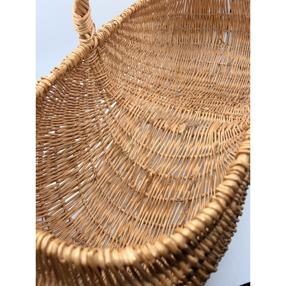 Natural Large Handmade Rustic Basket - Picture 3 of 6